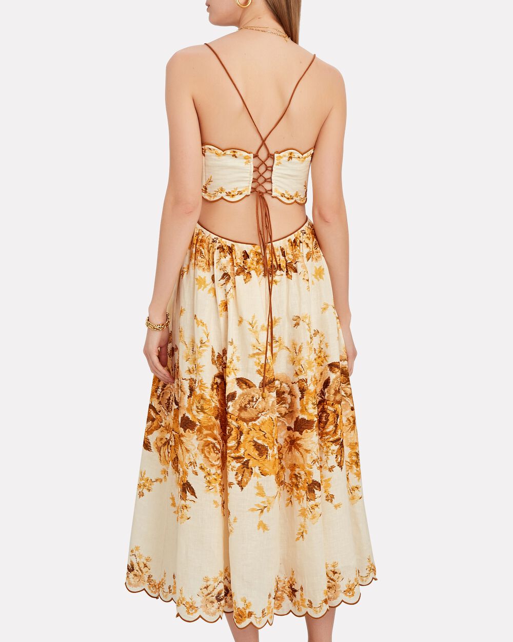 Zimmerman - Aliane Scallop Midi Dress