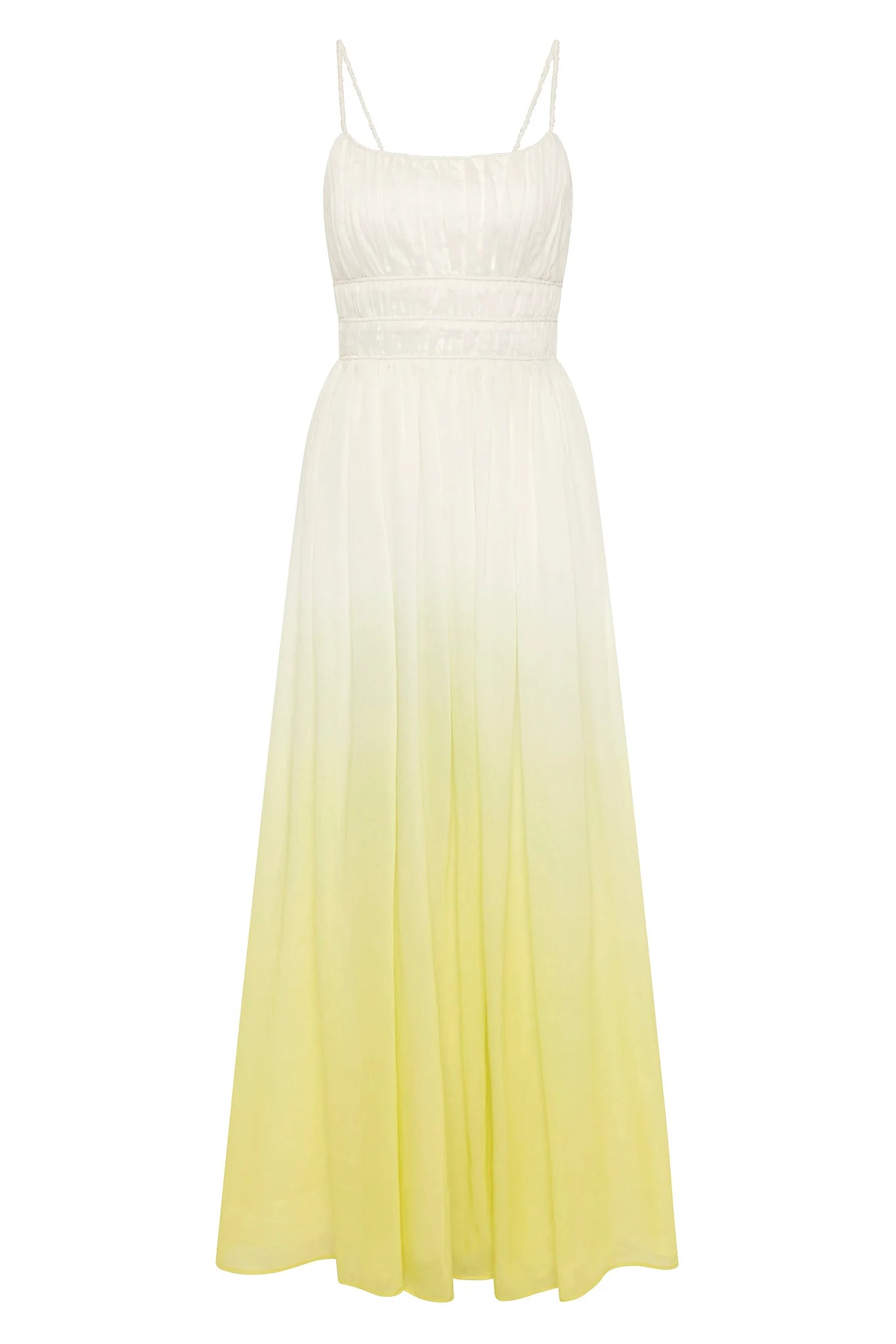 AJE - Acapella Ruched Midi Dress - Sunrise Ombre