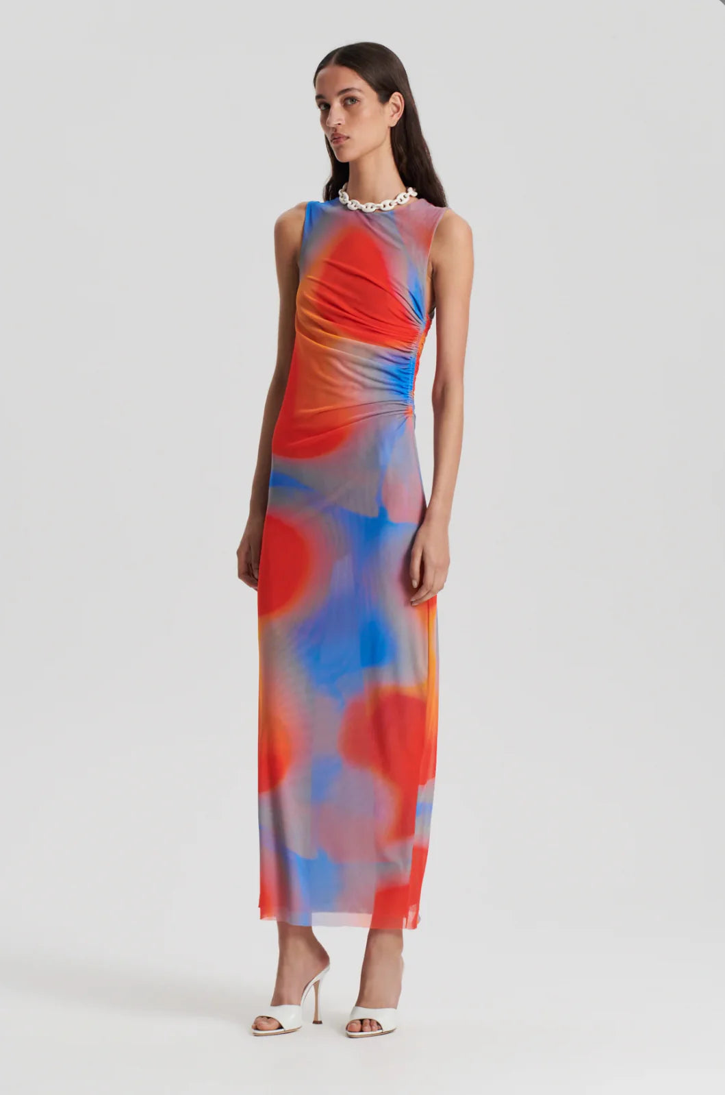 Scanlan Theodore - Italian Watercolour Dress in Red