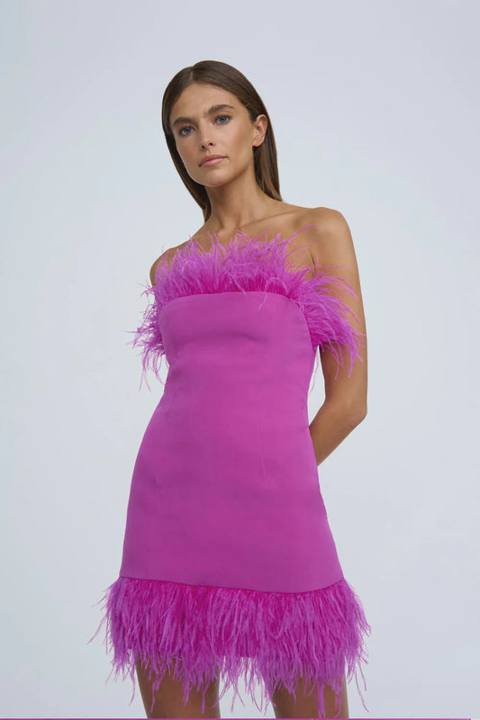 By Johnny - Nadia Feather Mini Dress