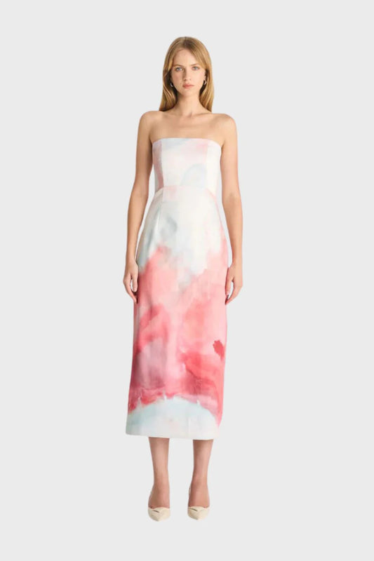 Romy - LJ Strapless Tailored Midi Dress