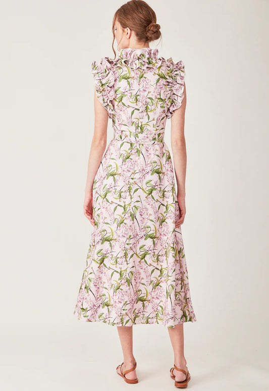 Torannce - Purple Ruffle Dress