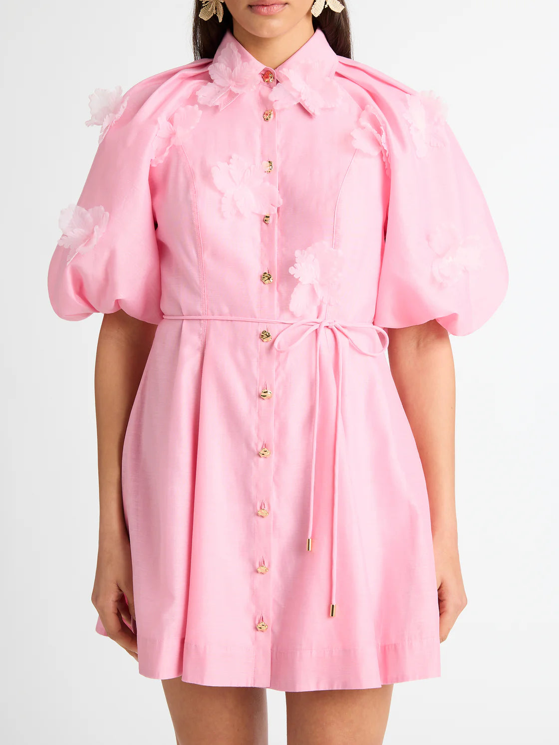 Rose Garden Mini Shirt Dress