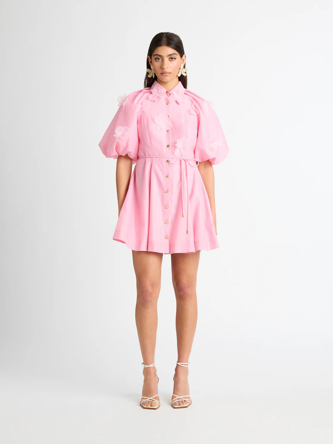 Rose Garden Mini Shirt Dress