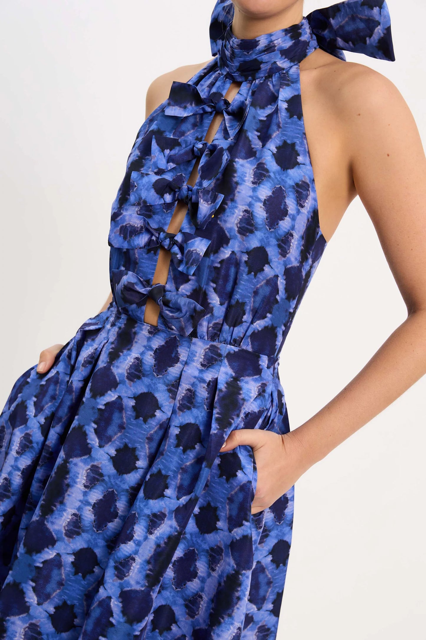 Rebecca Vallance - Shiloh Halter Midi Dress