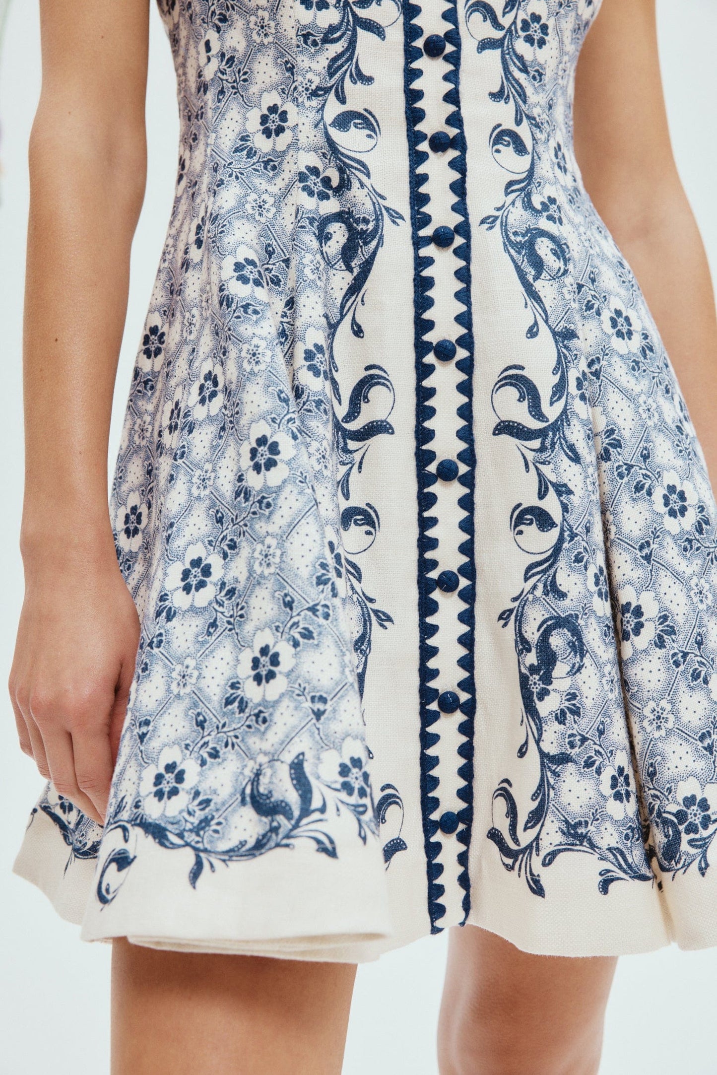 Alemais - Airlie Printed Linen Minidress