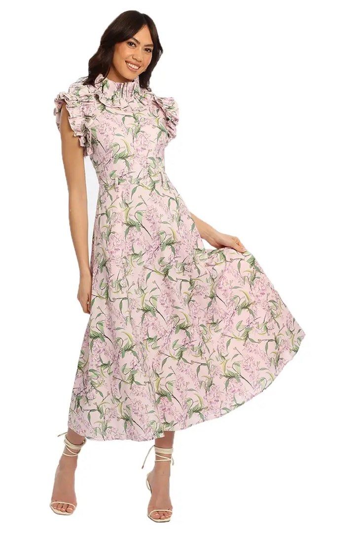 Torannce - Purple Ruffle Dress